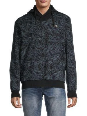 商品Prps Goods & Co|Gaser Crossover-Neck Graphic Hoodie,价格¥317,第1张图片