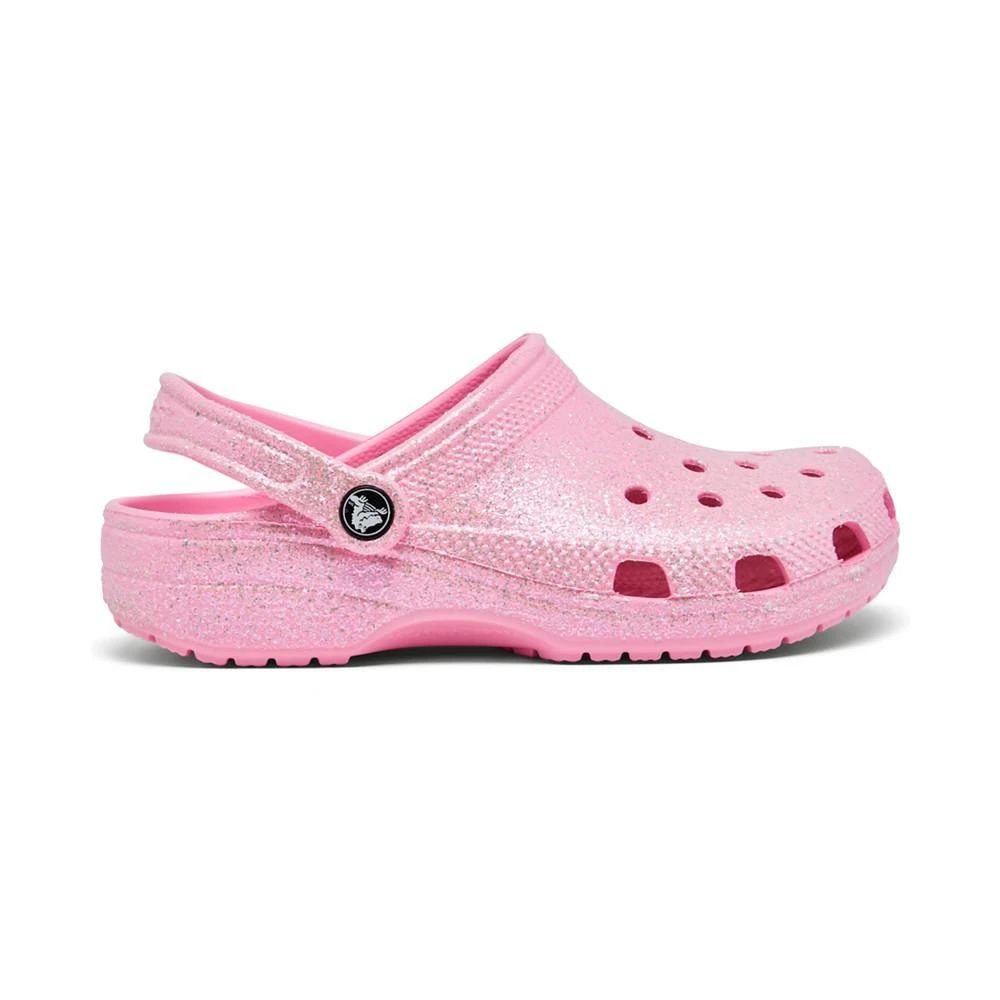 商品Crocs|Big Girls Classic Glitter Clogs from Finish Line,价格¥337,第2张图片详细描述