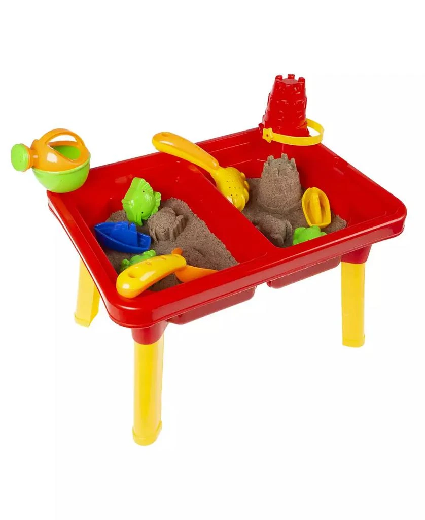 Hey Play Water Or Sand Sensory Table With Lid And Toys - Portable Covered Activity Playset For The Beach, Backyard Or Classroom 商品