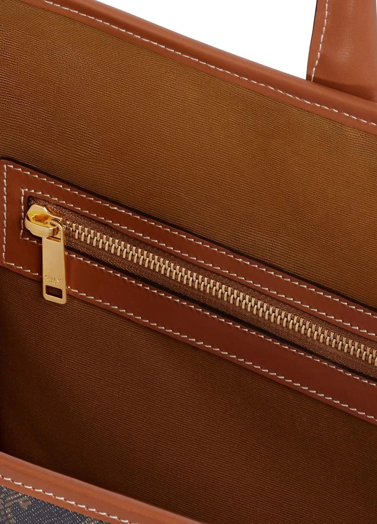 商品Celine|Horizontal cabas in Triomphe canvas and calfskin,价格¥17214,第5张图片详细描述