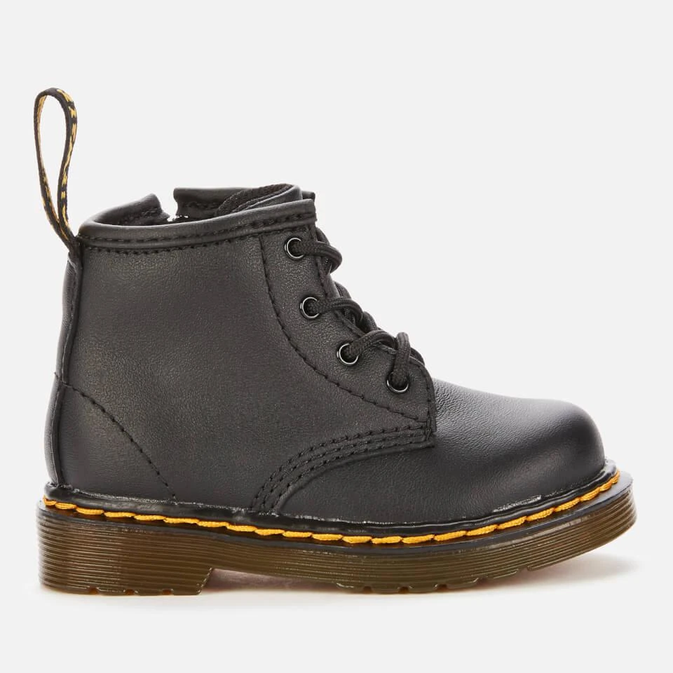 商品Dr. Martens|DR. MARTENS TODDLERS' 1460 LEATHER LACE-UP 4 EYE BOOTS - BLACK,价格¥287,第1张图片