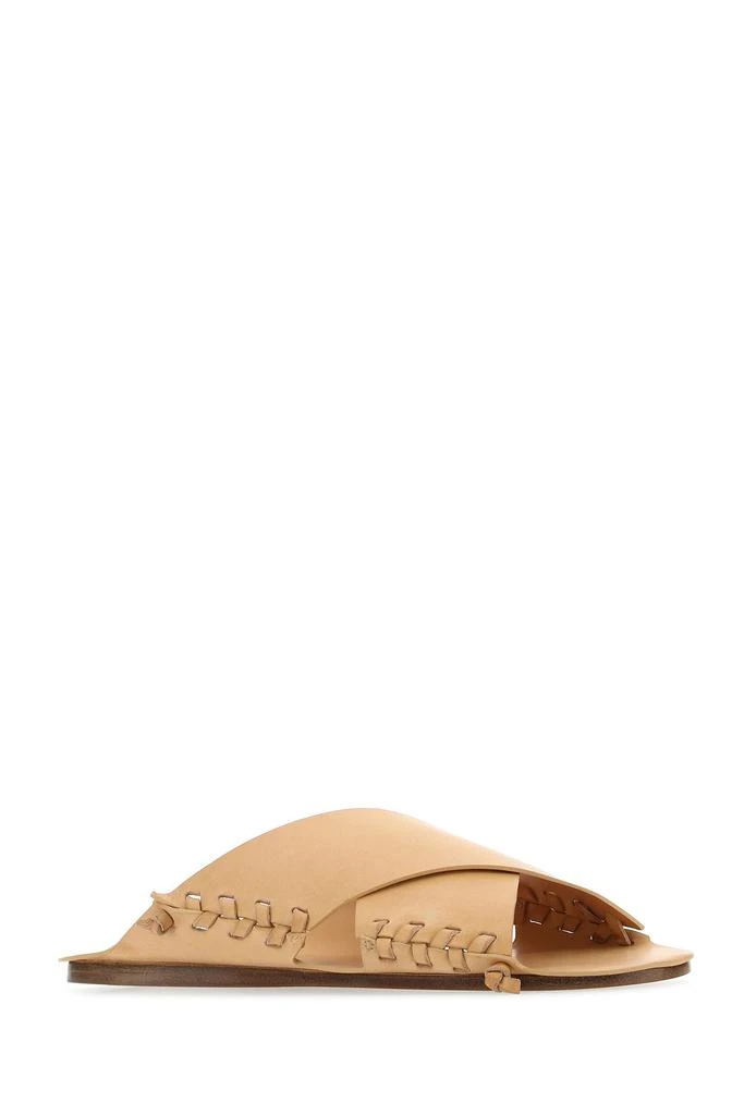 商品Jil Sander|Beige leather slippers,价格¥3646,第1张图片