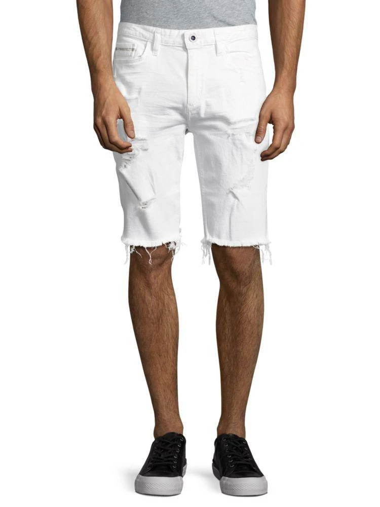商品Calvin Klein|Distressed Cut-Off Denim Shorts,价格¥197,第1张图片