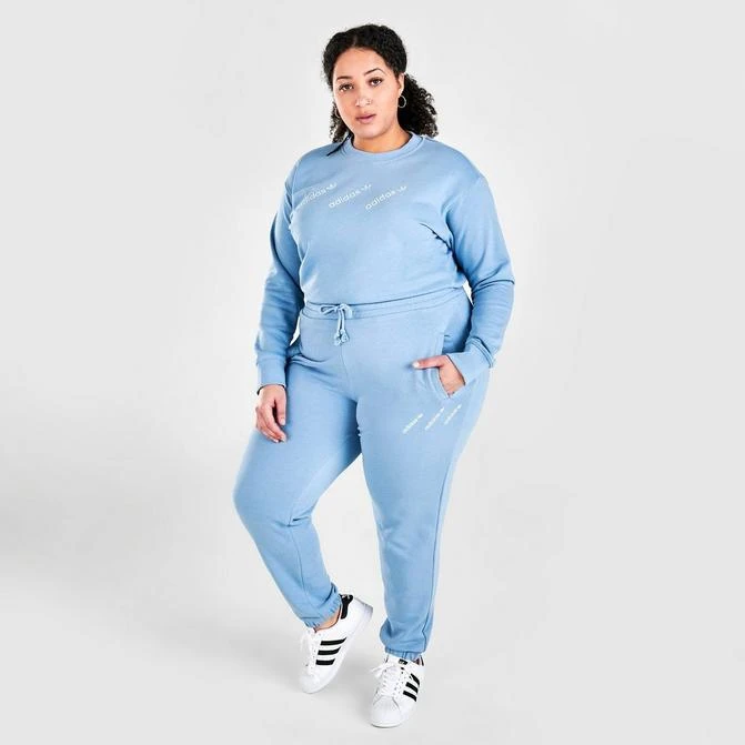 商品Adidas|Women's adidas Originals Triple Logo Track Pants (Plus Size),价格¥332,第1张图片