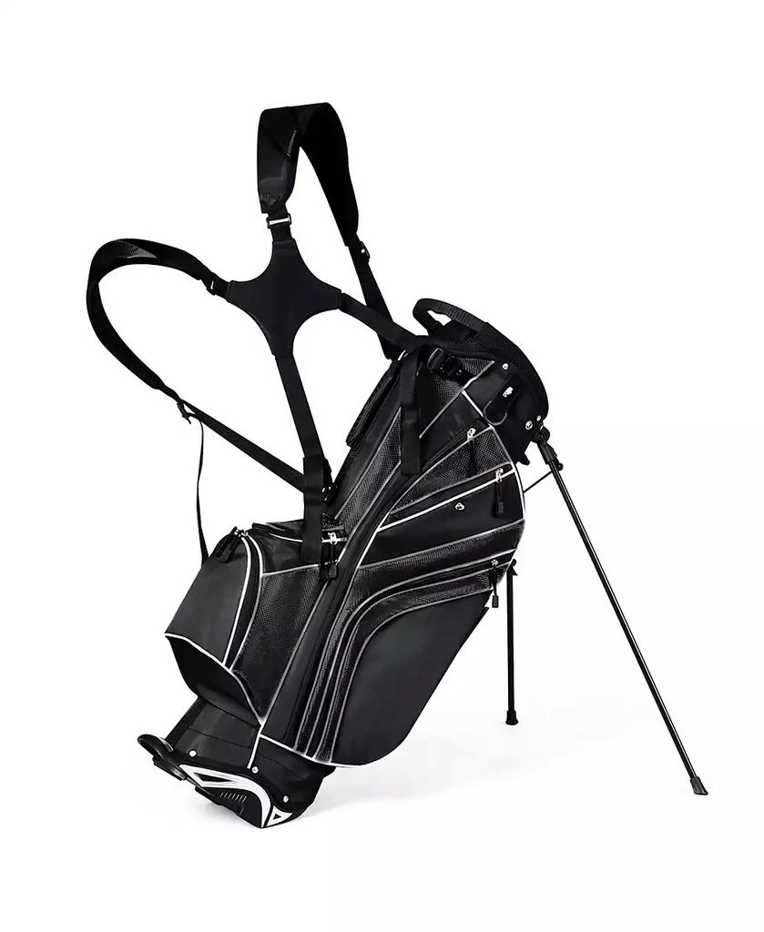 商品Costway|Golf Stand Cart Bag Club w/6 Way Divider Carry Organizer,价格¥707,第1张图片