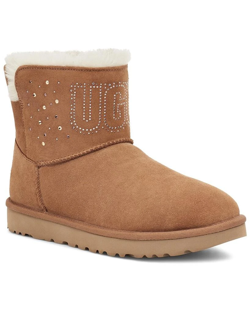 商品UGG|UGG Classic Gem Leather Mini Bootie,价格¥755,第1张图片