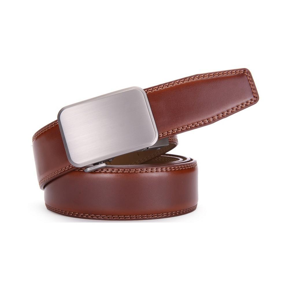 商品Mio Marino|Men's Solid Buckle Ratchet Belts,价格¥205,第6张图片详细描述