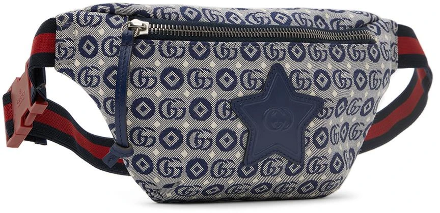 商品Gucci|Kids Navy Star Belt Bag,价格¥4103,第2张图片详细描述