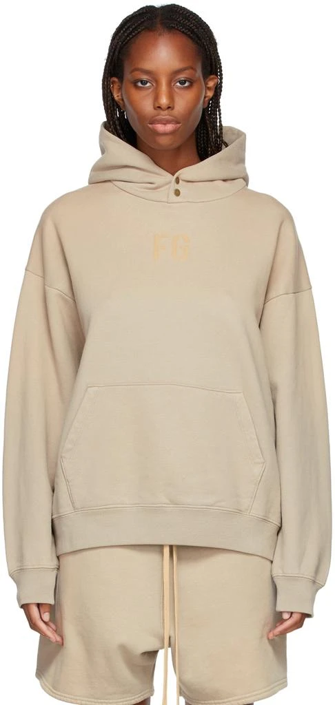 商品Fear of god|Taupe 'FG' Hoodie,价格¥3091,第1张图片