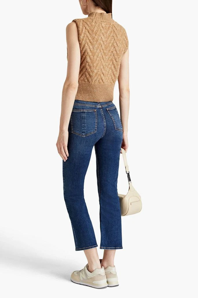 商品Rag & Bone|Hana faded high-rise kick-flare jeans,价格¥382,第3张图片详细描述