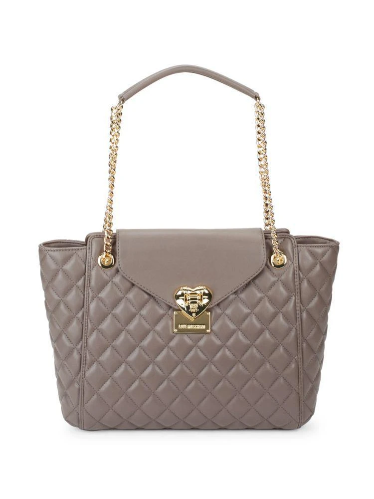 商品Moschino|Quilted Flap Chain Tote,价格¥787,第1张图片