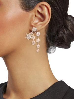 商品Eye Candy LA|18K Goldplated & Crystal Multi-Star Drop Earrings,价格¥429,第2张图片详细描述
