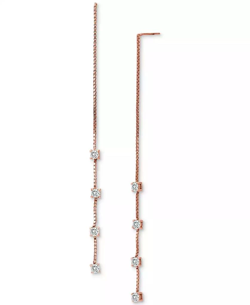 商品Giani Bernini|Cubic Zirconia Threader Earrings, Created for Macy's,价格¥124,第4张图片详细描述