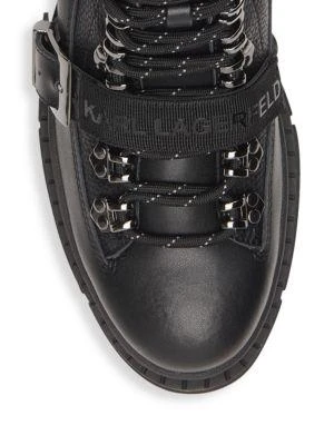 商品Karl Lagerfeld Paris|Belted Leather Hiker Boots,价格¥932,第5张图片详细描述