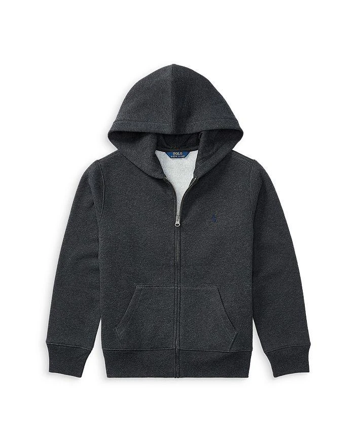 商品Ralph Lauren|Boys' Fleece Zip Up Hoodie - Little Kid, Big Kid,价格¥460,第1张图片