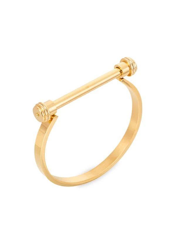 商品Eye Candy LA|Roger Goldtone Screw Cuff Bracelet,价格¥240,第1张图片
