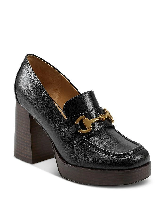 商品Marc Fisher|Women's Machi Square Toe Block Heel Platform Loafers,价格¥760,第1张图片