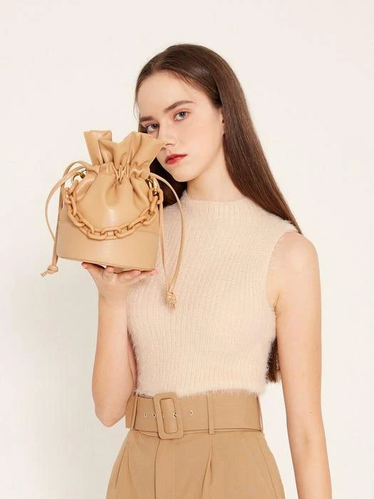 商品VIVICHO|Candy Bucket Bag -  Caramel,价格¥769,第1张图片