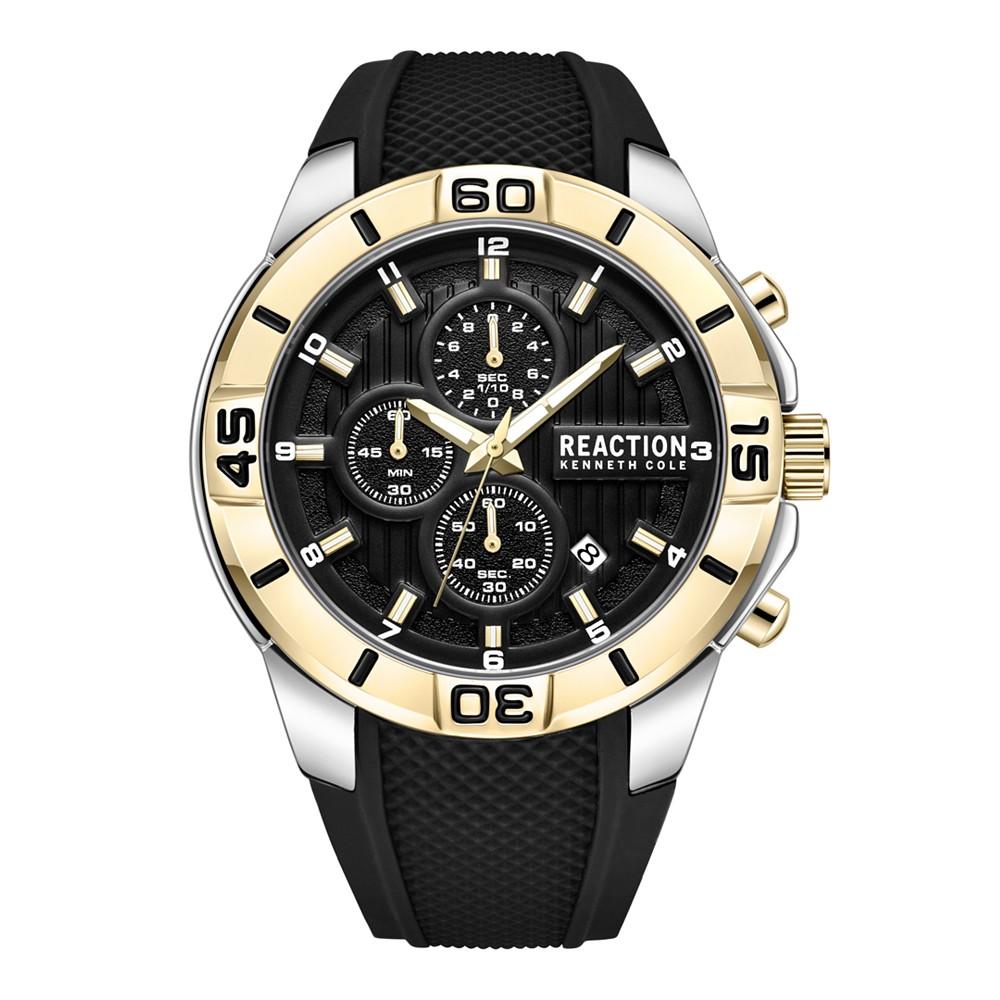 Men's Dress Sport Black Silicon Strap Watch, 48mm商品第1张图片规格展示