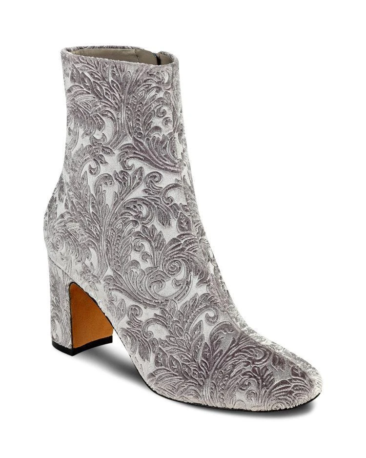 商品Marc Fisher|Women's Grazi Flocked Velvet Booties,价格¥825,第1张图片