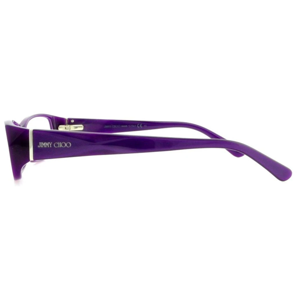 商品Jimmy Choo|Jimmy Choo Women's Eyeglasses - Opal Violet Plastic Rectangular | JIMMY CHOO 74 0AYA,价格¥637,第2张图片详细描述