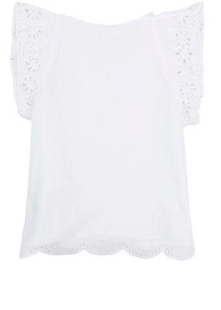 商品Stella McCartney|Embroidered Cotton Eyelet Top,价格¥442,第2张图片详细描述