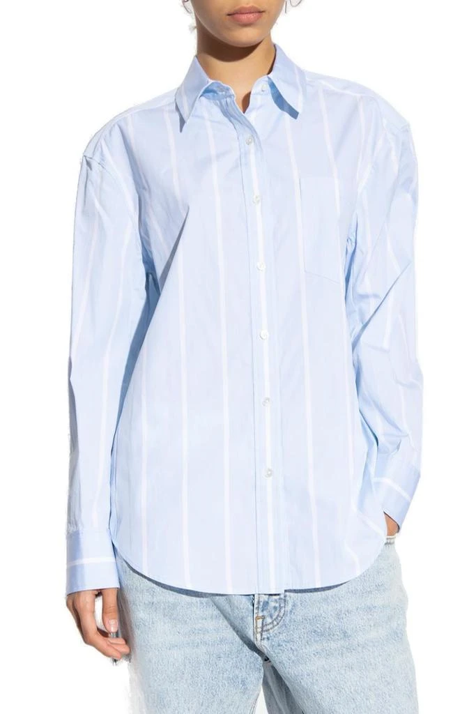 商品Alexander Wang|Alexander Wang Striped Long-Sleeved Shirt,价格¥2134,第2张图片详细描述