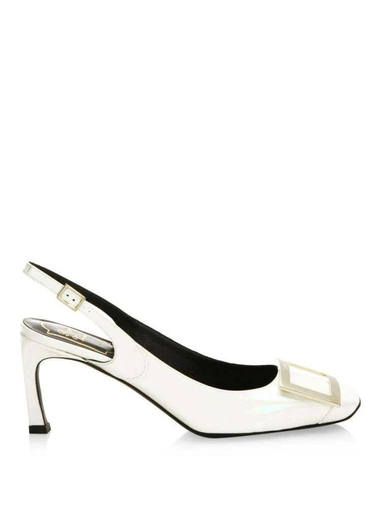 商品Roger Vivier|Trompette Leather Slingback Pumps,价格¥6493,第5张图片详细描述