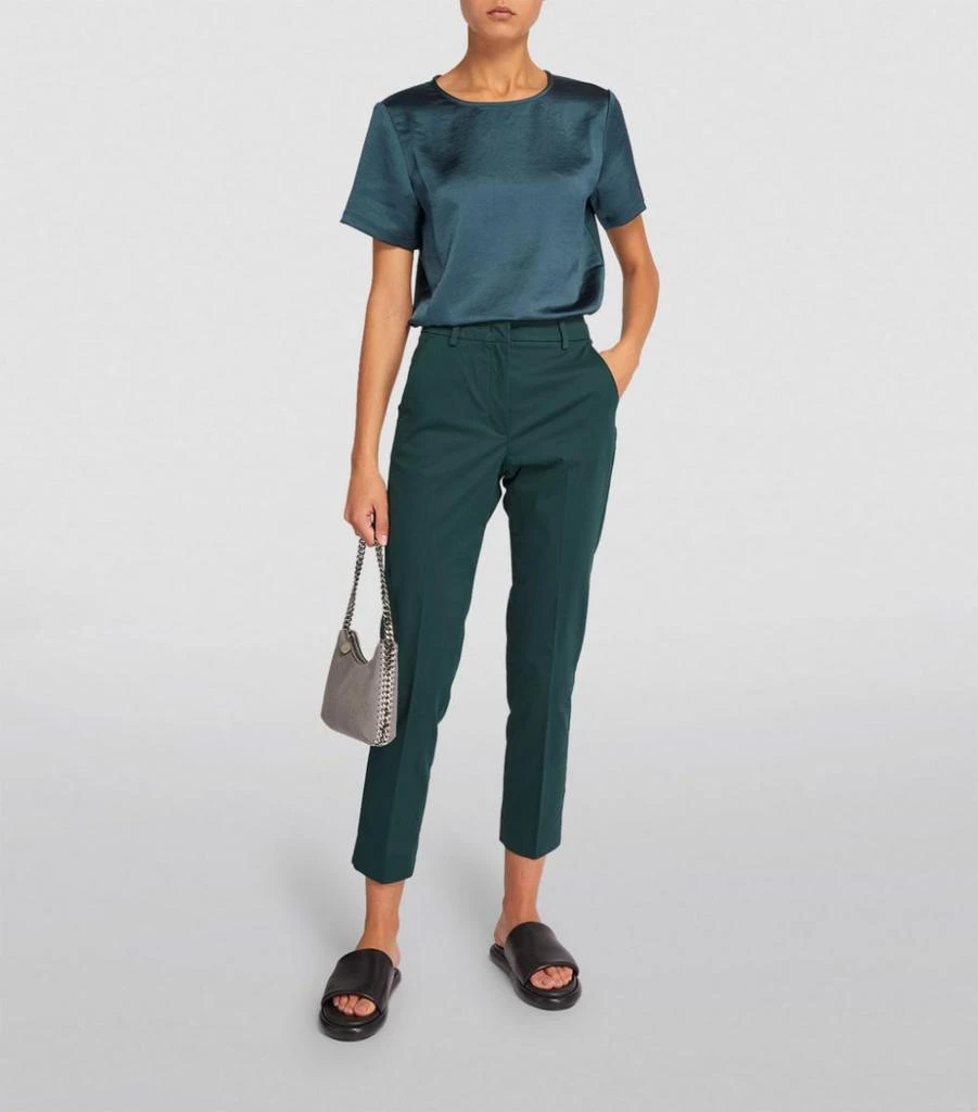 商品Weekend Max Mara|Sateen Tailored Trousers,价格¥1631,第2张图片详细描述