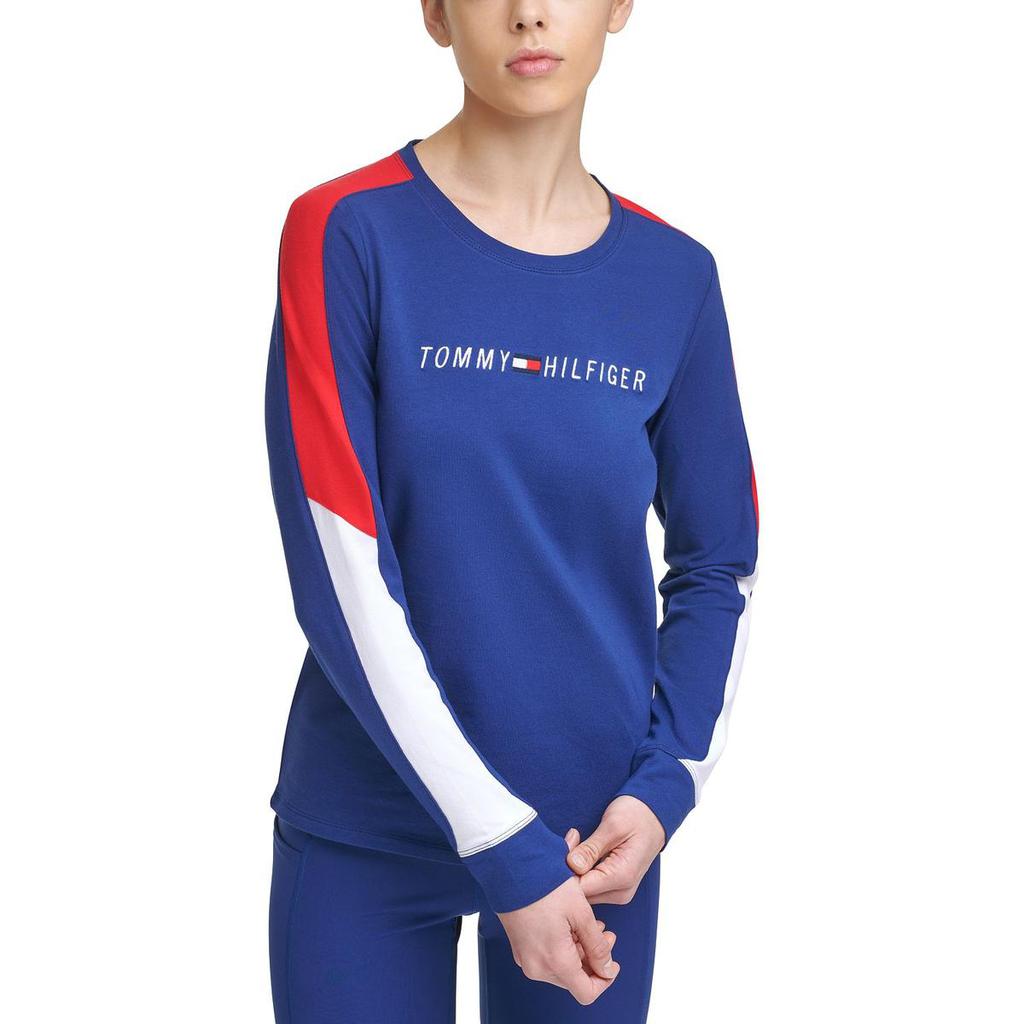 Tommy Hilfiger Sport Womens Logo Crewneck T-Shirt商品第1张图片规格展示