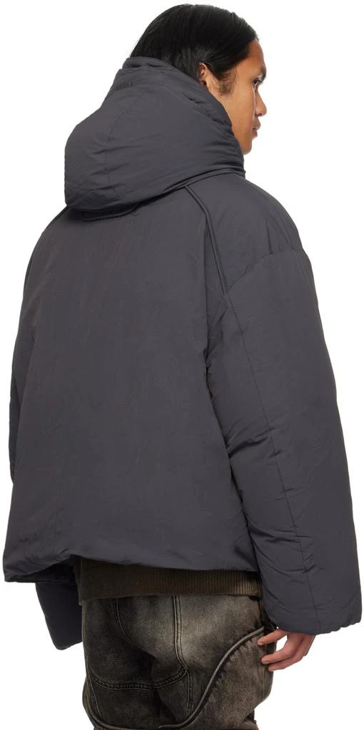 商品Juun.J|Gray Hooded Down Jacket,价格¥5714,第3张图片详细描述