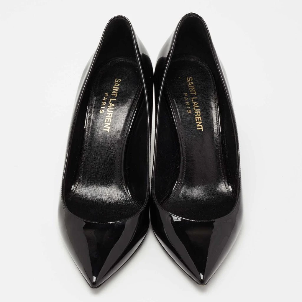 商品[二手商品] Yves Saint Laurent|Saint Laurent Black Patent Leather Opyum Pointed Toe Pumps Size 36.5,价格¥3912,第3张图片详细描述