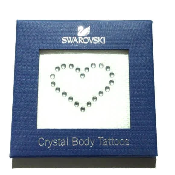 商品Swarovski|Swarovski Crystal Heart Body Tattoos,价格¥96,第2张图片详细描述