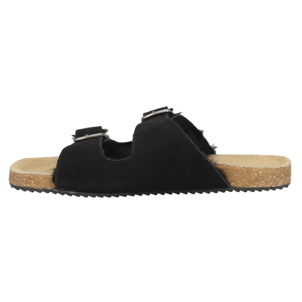 商品COCONUTS by Matisse|Victory Buckle Shearling Slide Sandals,价格¥153,第3张图片详细描述