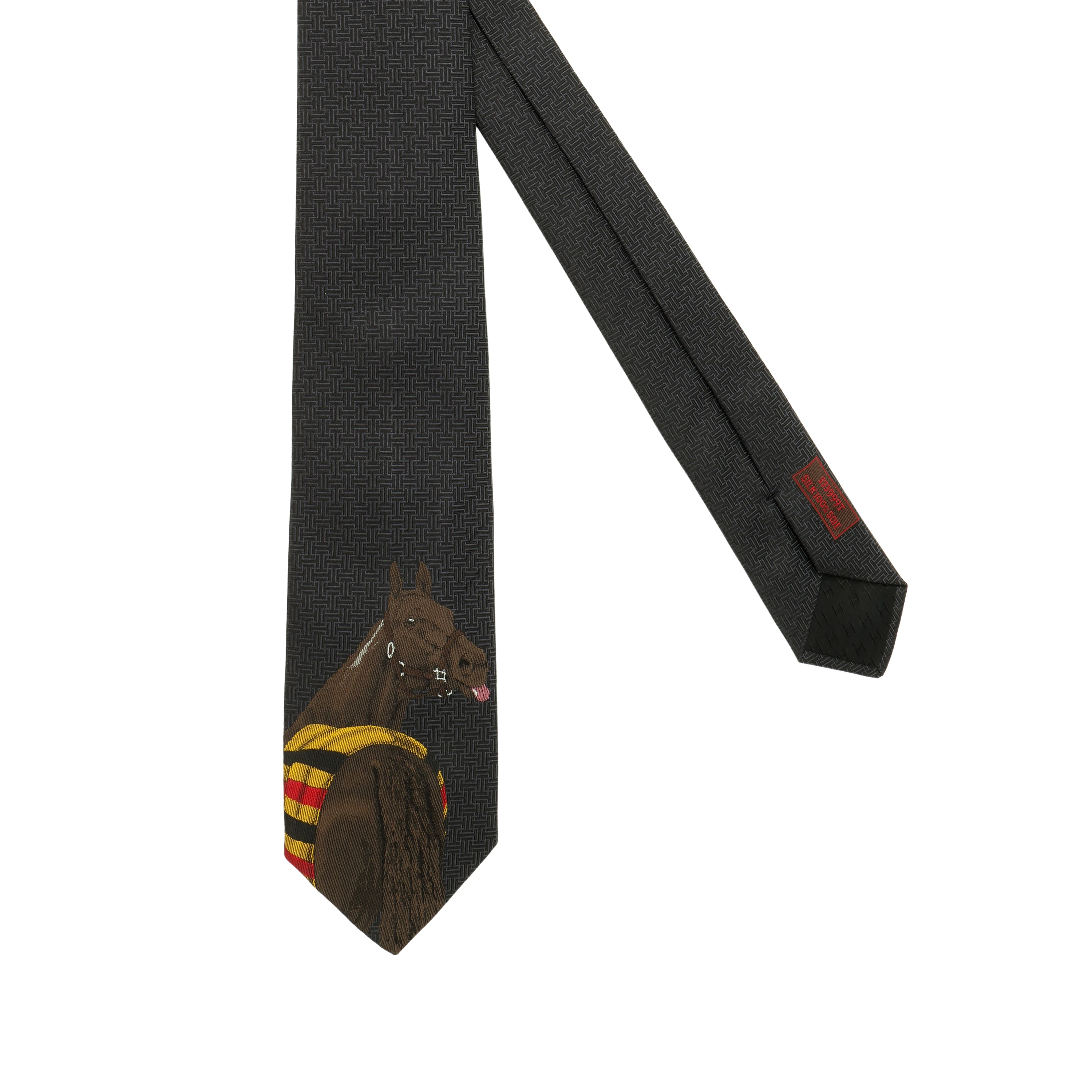 商品[国内直发] Hermes|爱马仕 Rocabar de Rire 领带 男款 棕色,价格¥3175,第3张图片详细描述