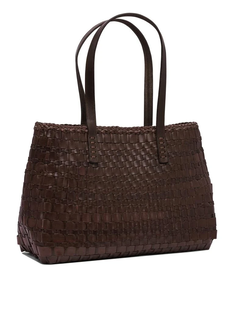 商品DRAGON DIFFUSION|Salvage Irregular Woven Tote 35x25x12 Cm Shoulder Bags Brown,价格¥2553,第2张图片详细描述