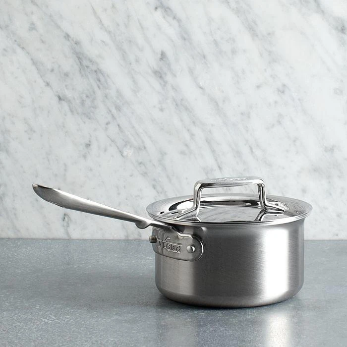 商品All-Clad|All Clad d5 Stainless Brushed 1.5 Quart Sauce Pan with Lid,价格¥1514,第2张图片详细描述