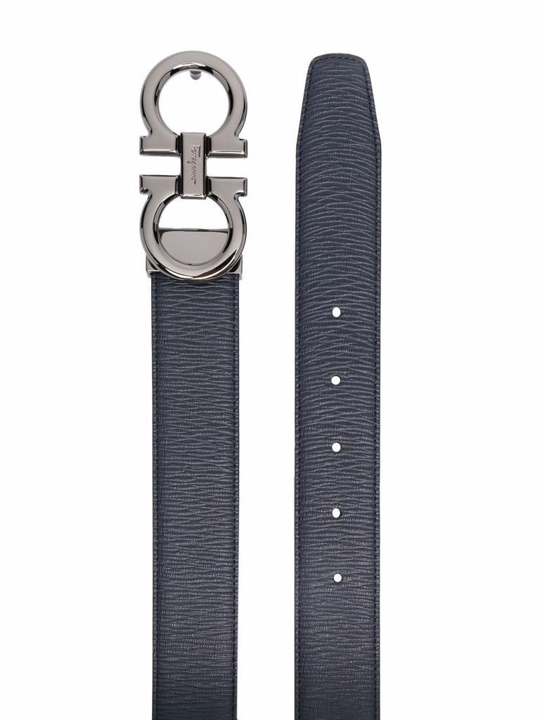 商品Salvatore Ferragamo|Salvatore Ferragamo Men's  Blue Leather Belt,价格¥3555,第4张图片详细描述