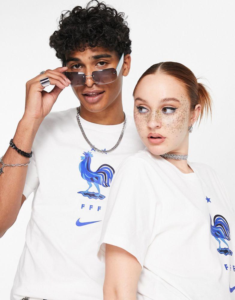 商品NIKE|Nike Football World Cup 2022 France unisex crest t-shirt in white,价格¥212,第1张图片