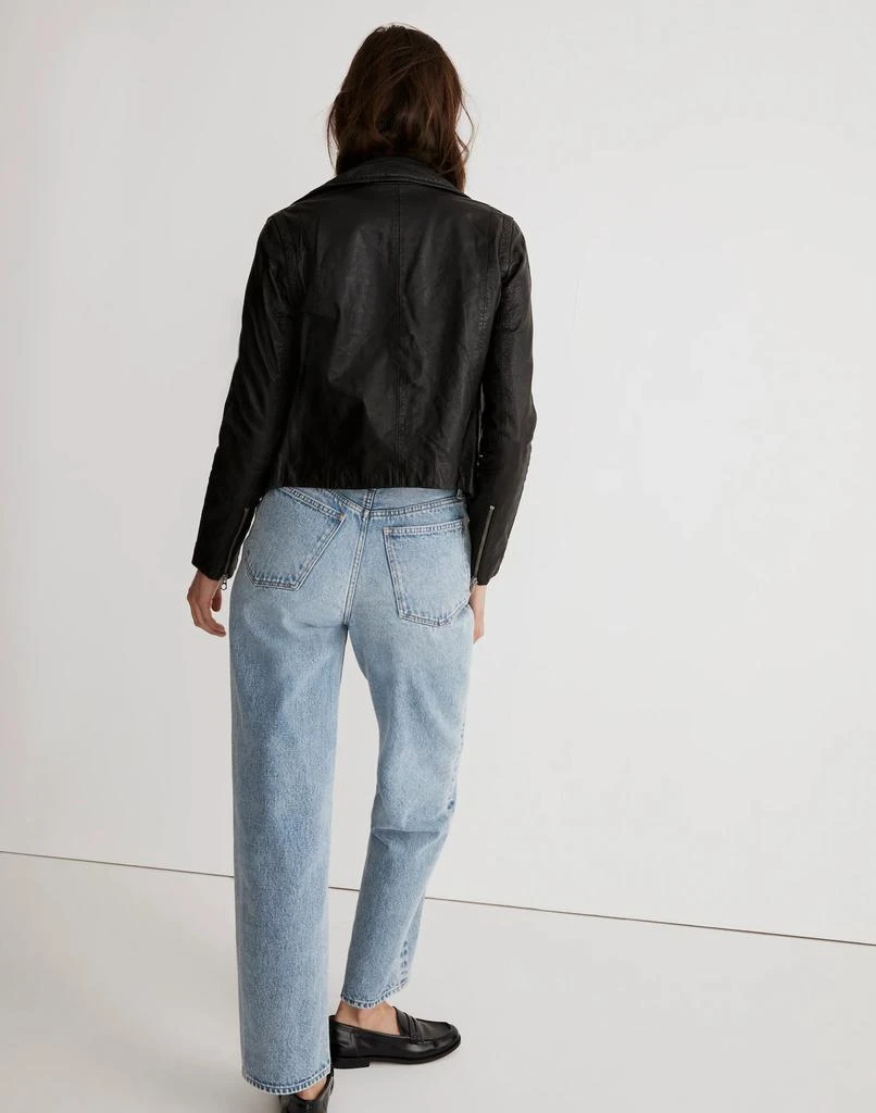 商品Madewell|The Washed Leather Motorcycle Jacket,价格¥3332,第3张图片详细描述