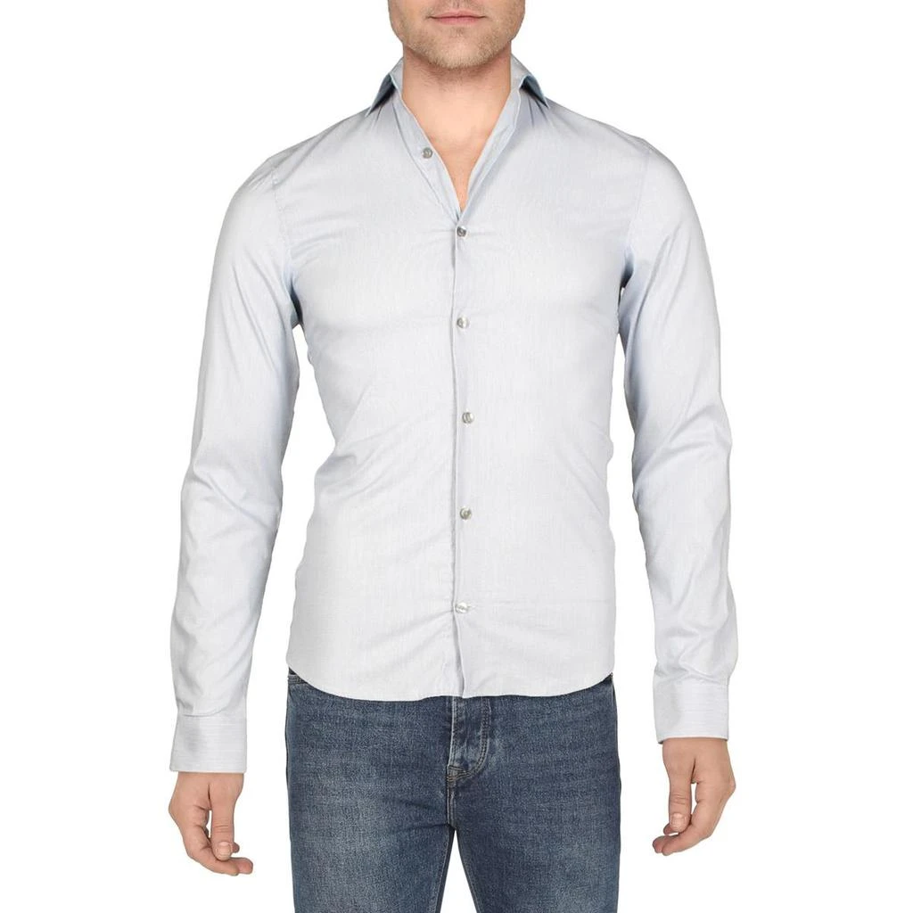 商品Calvin Klein|Calvin Klein Mens Collared Extra Slim Button-Down Shirt,价格¥301,第1张图片