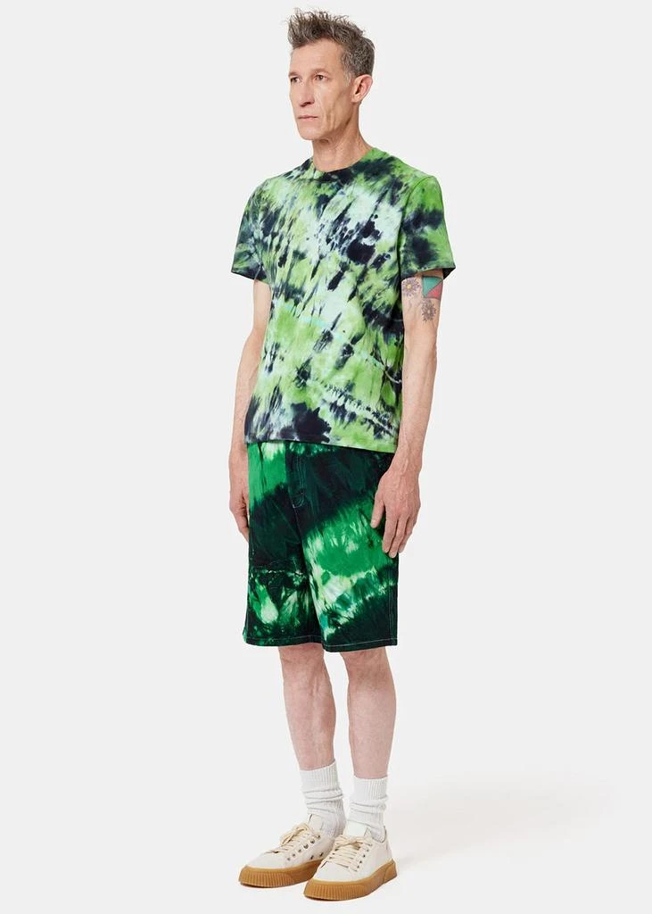 商品AMI|AMI Alexandre Mattiussi Green Tie Dye T-Shirt,价格¥509,第4张图片详细描述