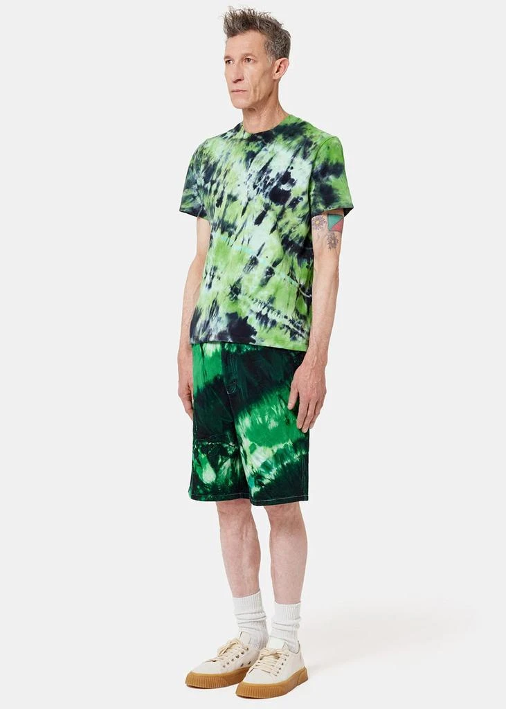 商品AMI|AMI Alexandre Mattiussi Green Tie Dye T-Shirt,价格¥522,第4张图片详细描述