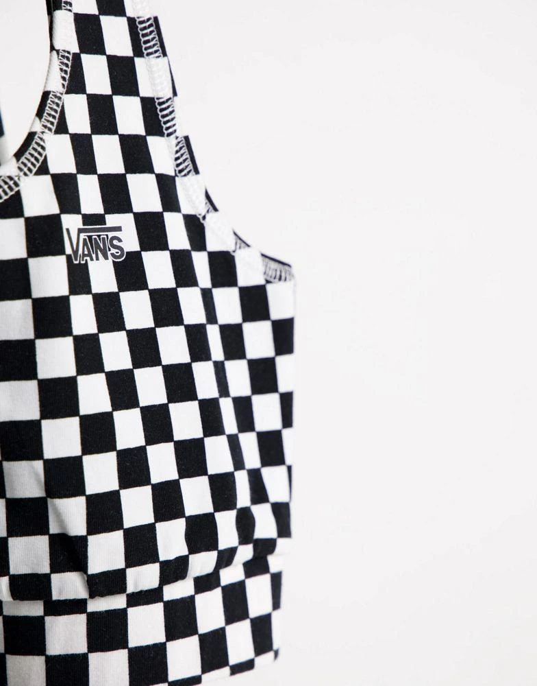 商品Vans|Vans Logo bralette in checkerboard Exclusive at ASOS,价格¥169,第4张图片详细描述