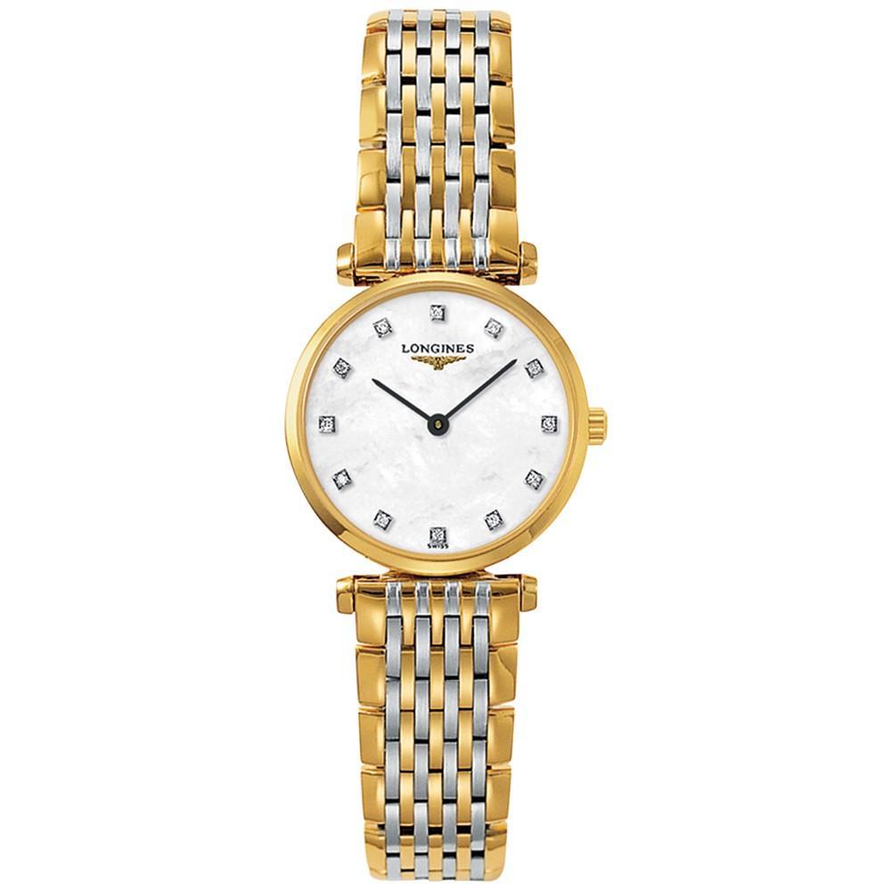 商品Longines|Women's Swiss La Grande Classique De Longines Two-Tone PVD Stainless Steel Bracelet Watch 24mm L42092877,价格¥12691,第1张图片