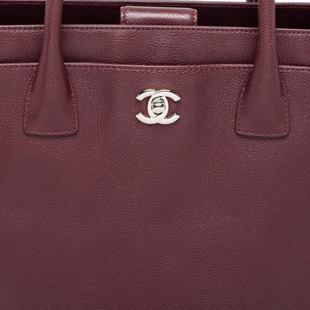 Chanel Burgundy Leather Cerf Tote商品第5张图片规格展示