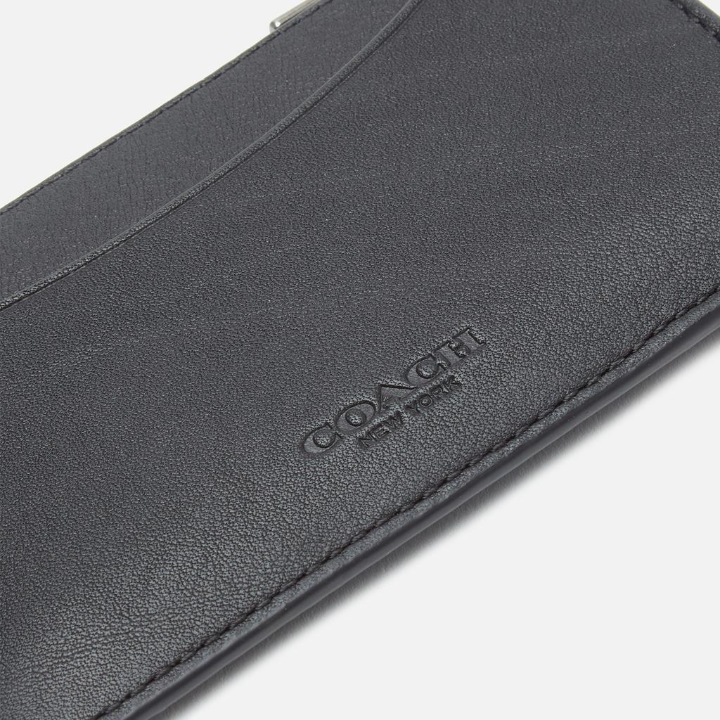 商品Coach|Coach Men's Leather Zip Card Case,价格¥882,第5张图片详细描述