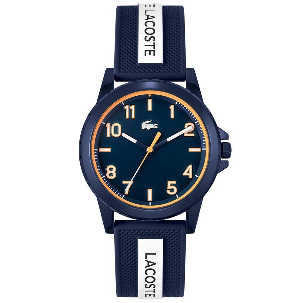 商品Lacoste|Kids' Rider Blue & White Silicone Strap Watch 36mm,价格¥483,第1张图片