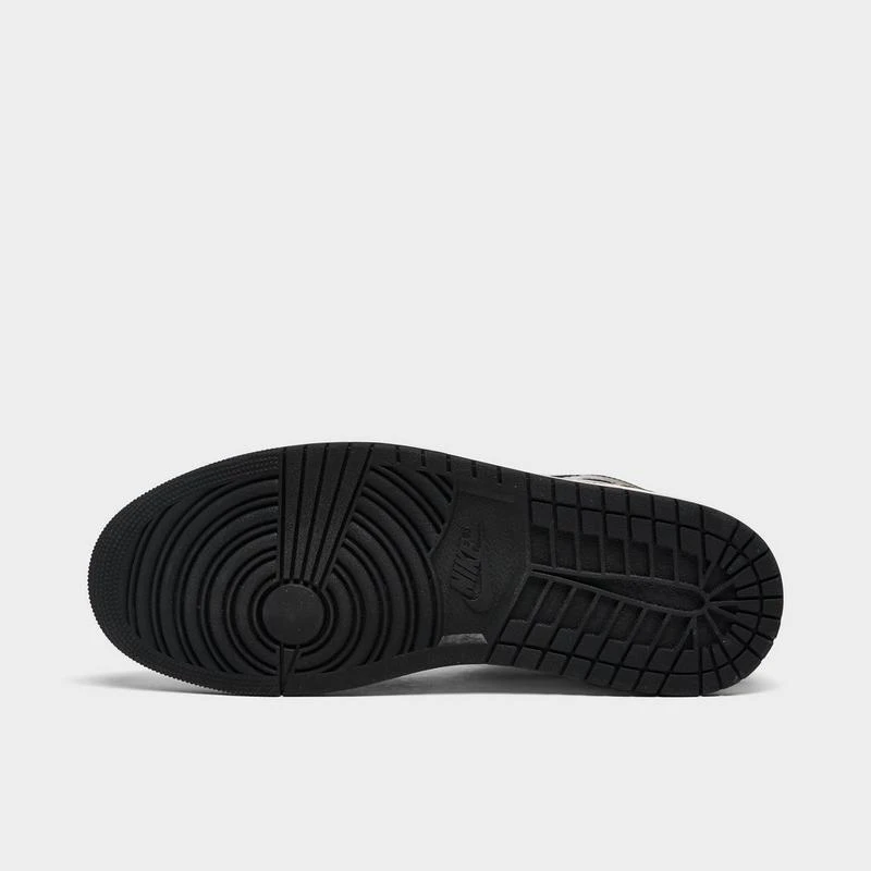 男士 Air Jordan Retro 1 Mid 黑黄脚趾 黑灰 丝绸 商品