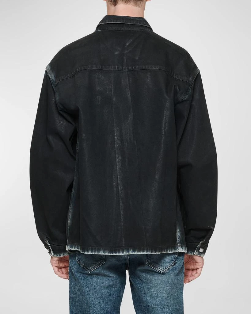 商品PURPLE|Men's Coated Denim Shirt Jacket,价格¥1801,第2张图片详细描述